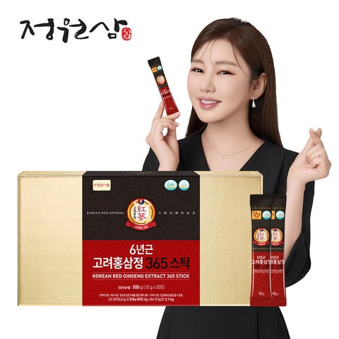 [정원삼] 6년근 고려홍삼정 365스틱 50포+쇼핑백